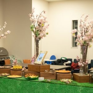 桜を使用したテーブルコーディネート